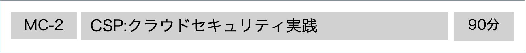 MSQA公認研修：CSPクラウドセキュリティ実践