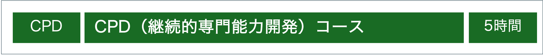 　1.ISMS CPD5時間「最新情報と脅威インテリジェンス」
　2.ISMS CPD5時間「ISMS運用技術」
　3.ISMS CPD5時間「監査（審査）技術」
　4.ISMS CPD5時間（CLS3時間）「クラウドセキュリティ管理技術」　